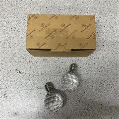 Baldwin Crystal Door Knob x Less Rose - One Pair (In Box